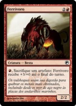 2010 Magic the Gathering Scars of Mirrodin Portuguese #88 Ferrívoro Front