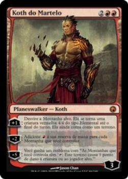 2010 Magic the Gathering Scars of Mirrodin Portuguese #94 Koth do Martelo Front