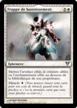2012 Magic the Gathering Avacyn Restored French #7 Frappe de bannissement Front