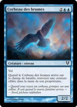 2012 Magic the Gathering Avacyn Restored French #67 Corbeau des brumes Front