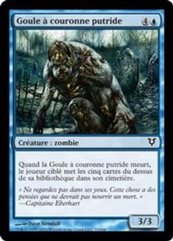 2012 Magic the Gathering Avacyn Restored French #72 Goule à couronne putride Front
