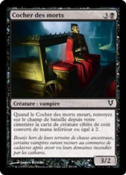 2012 Magic the Gathering Avacyn Restored French #99 Cocher des morts Front