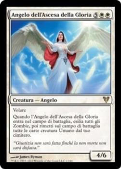 2012 Magic the Gathering Avacyn Restored Italian #1 Angelo dell'Ascesa della Gloria Front