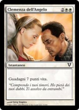2012 Magic the Gathering Avacyn Restored Italian #3 Clemenza dell'Angelo Front