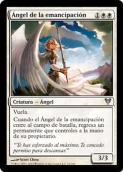 2012 Magic the Gathering Avacyn Restored Spanish #19 Ángel de la emancipación Front