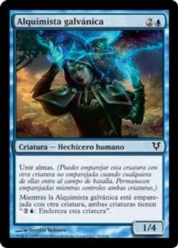 2012 Magic the Gathering Avacyn Restored Spanish #54 Alquimista galvánica Front
