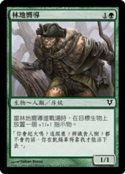 2012 Magic the Gathering Avacyn Restored Chinese Traditional #197 林地嚮導 Front