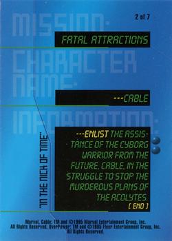 1995 Fleer Marvel Overpower - Mission Fatal Attractions #2 Cable - 