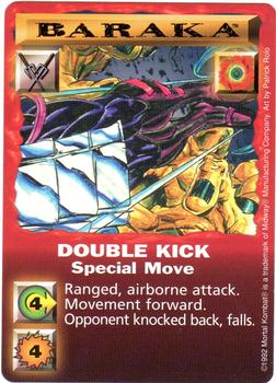 1992 Mortal Kombat Kard Game #NNO Baraka - Double Kick Front