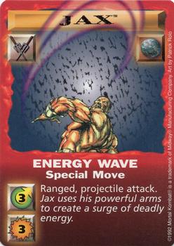 1992 Mortal Kombat Kard Game #NNO Jax - Energy Wave Front