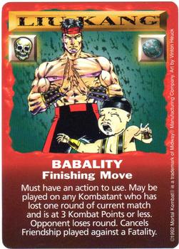 1992 Mortal Kombat Kard Game #NNO Liu Kang - Babality Front