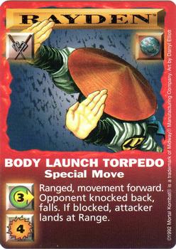 1992 Mortal Kombat Kard Game #NNO Rayden - Body Launch Torpedo Front