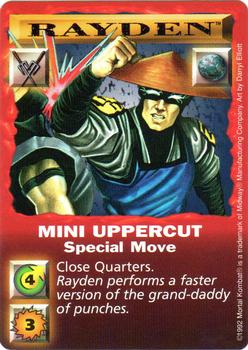 1992 Mortal Kombat Kard Game #NNO Rayden - Mini Uppercut Front