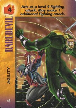 1995 Fleer Marvel Overpower PowerSurge #NNO Daredevil - Agility Front