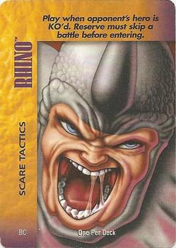 1995 Fleer Marvel Overpower PowerSurge #NNO Rhino - Scare Tactics Front