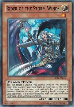 2013 Yu-Gi-Oh! Saga of Blue-Eyes White Dragon English #SDBE-EN007 Rider of the Storm Winds Front