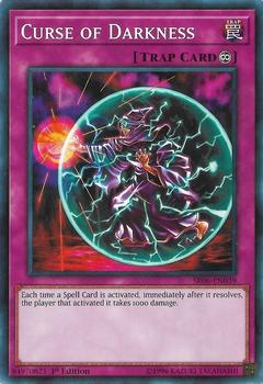 2018 Yu-Gi-Oh! Lair of Darkness English 1st Edition #SR06-EN039 Curse of Darkness Front