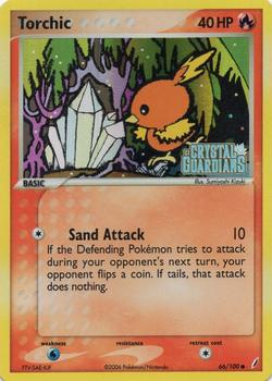 2006 Pokemon EX Crystal Guardians - Reverse-Holos #66/100 Torchic Front