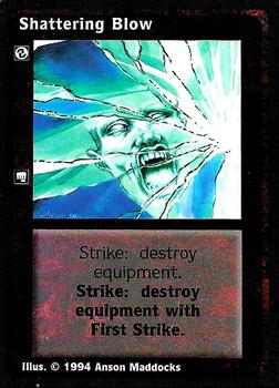1994 Wizards of the Coast Jyhad (Vampire the Eternal Struggle Limited) #NNO Shattering Blow Front