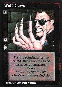 1994 Wizards of the Coast Jyhad (Vampire the Eternal Struggle Limited) #NNO Wolf Claws Front