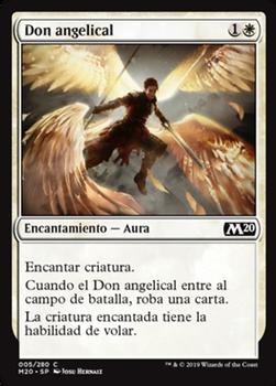 2019 Magic the Gathering Core Set 2020 Spanish #5 Don angelical Front