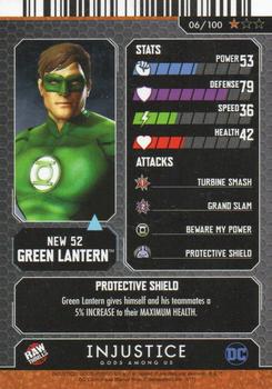 2017 Raw Thrills Injustice Gods Among Us Series 1 #06 Green Lantern Back