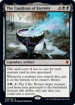 2019 Magic the Gathering Throne of Eldraine #082 The Cauldron of Eternity Front