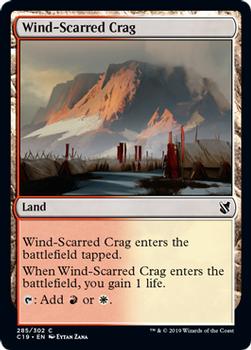 2019 Magic: The Gathering Commander 2019 #285 Wind-Scarred Crag Front