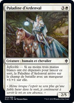 2019 Magic the Gathering Throne of Eldraine French #4 Paladine d'Ardenval Front