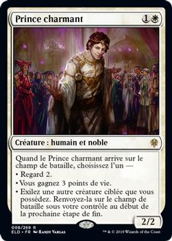 2019 Magic the Gathering Throne of Eldraine French #8 Prince charmant Front