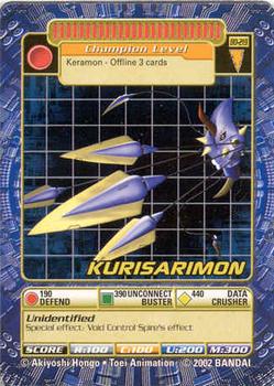 2002 Digimon Series 5 Booster #Bo-219 Kurisarimon Front