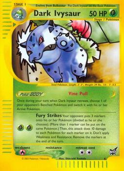 2002 Pokemon Best Of Game #6 Dark Ivysaur Front
