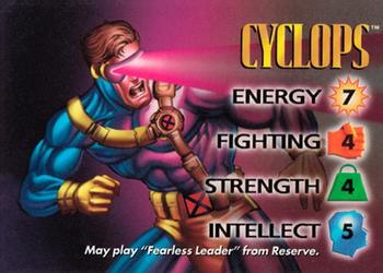 1996 Fleer Marvel Overpower IQ Expansion #NNO CYCLOPS Front