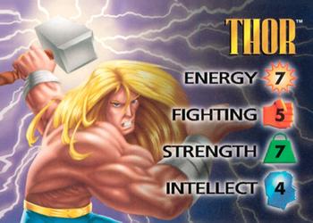 1996 Fleer Marvel Overpower IQ Expansion #NNO THOR Front