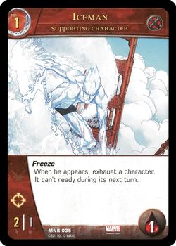 2015 Upper Deck VS System 2PCG: The Marvel Battles #MNB-035 Iceman Front