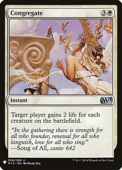 2020 Magic The Gathering Mystery Booster #006 Congregate Front