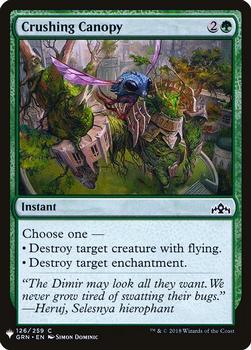 2020 Magic The Gathering Mystery Booster #126 Crushing Canopy Front