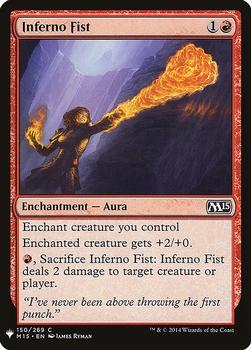 2020 Magic The Gathering Mystery Booster #150 Inferno Fist Front