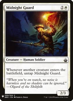 2020 Magic The Gathering Mystery Booster #099 Midnight Guard Front