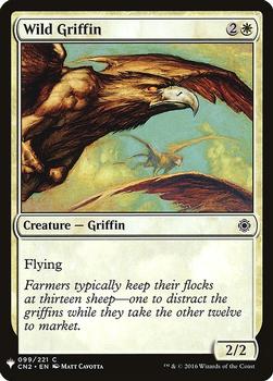 2020 Magic The Gathering Mystery Booster #099 Wild Griffin Front