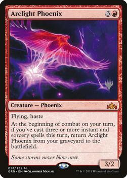 2019 Magic the Gathering Throne of Eldraine - Planeswalker Stamped Promos #091/259 Arclight Phoenix Front