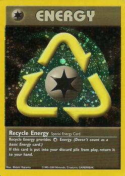 2002 Pokemon League Energize Your Game Cycle #NNO Recycle Energy Front