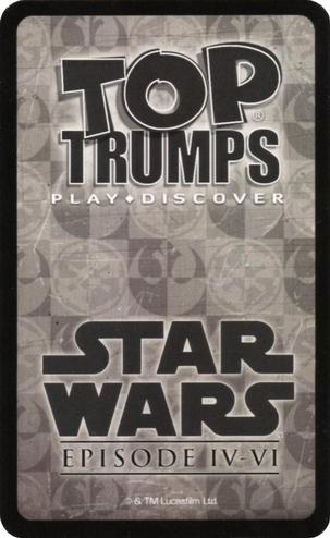 2016 Top Trumps Specials Star Wars Episodes 4-6 #NNO Admiral Ozzel Back