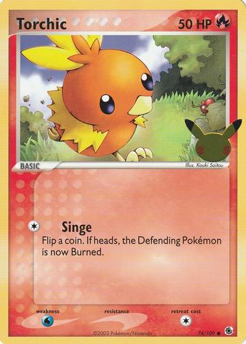 2021 Pokemon 25th Anniversary First Partner Collection #74/109 Torchic Front