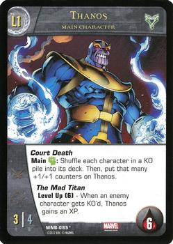 2017 Upper Deck VS System 2PCG: Legacy - Marvel Battles (Replacements) #MNB-085* Thanos Front
