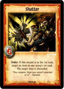 2001 Warlord Saga of the Storm #179 Shatter Front