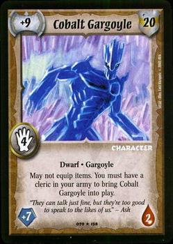 2002 Warlord Saga of the Storm - Siege #079 Cobalt Gargoyle Front