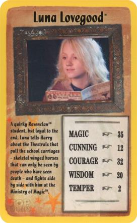 2016 Top Trumps Harry Potter and The Order of The Phoenix #NNO Luna Lovegood Front
