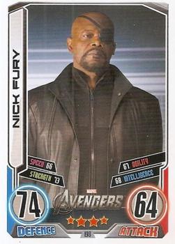 2012 Topps Marvel Hero Attax Series 2: Avengers #198 Nick Fury Front