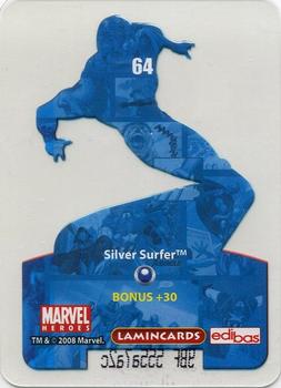 2008 Edibas Lamincards Marvel Heroes #64 Silver Surfer Back